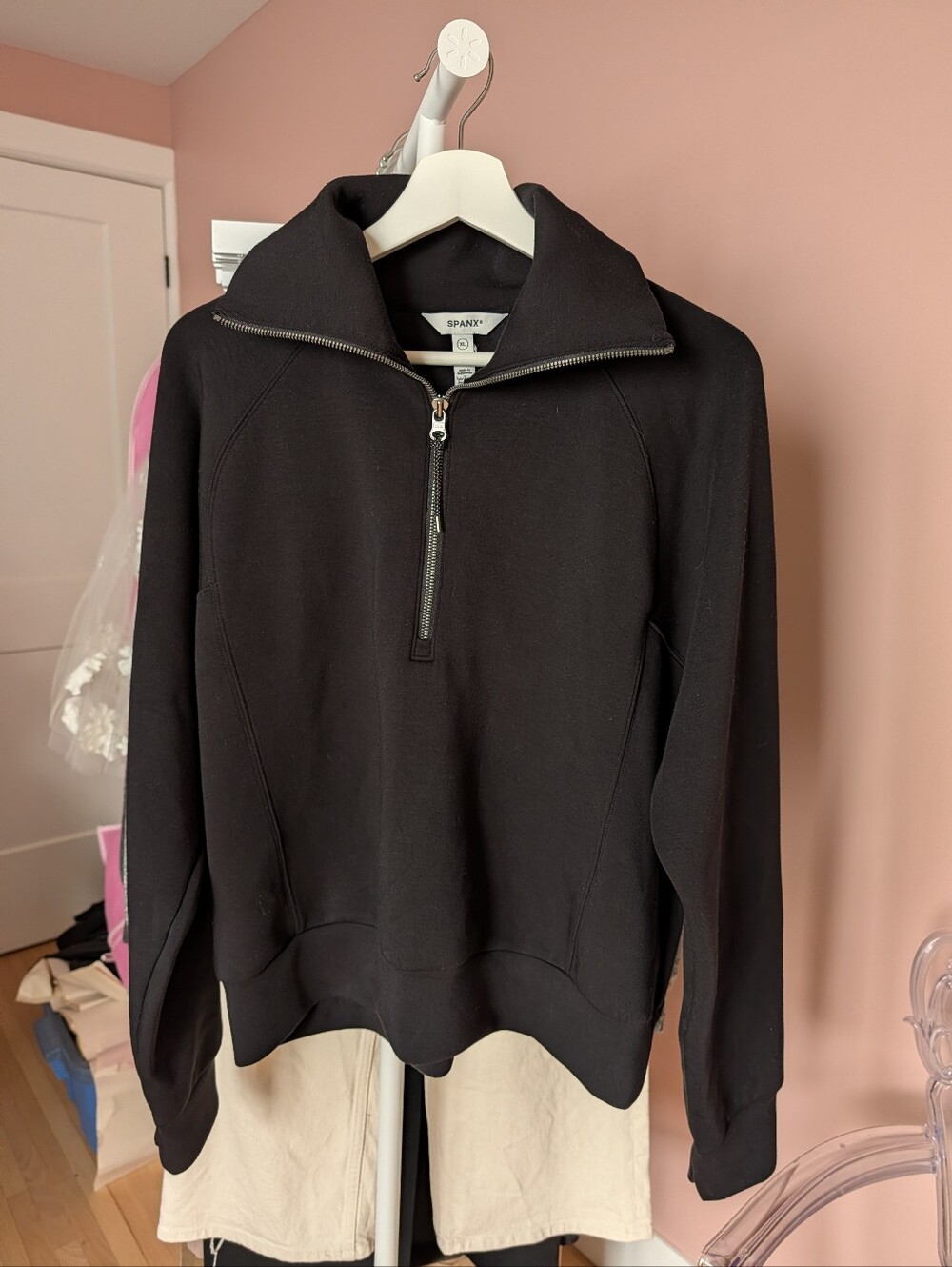 SPANX Air Essentials Half-Zip Pullover Sweater